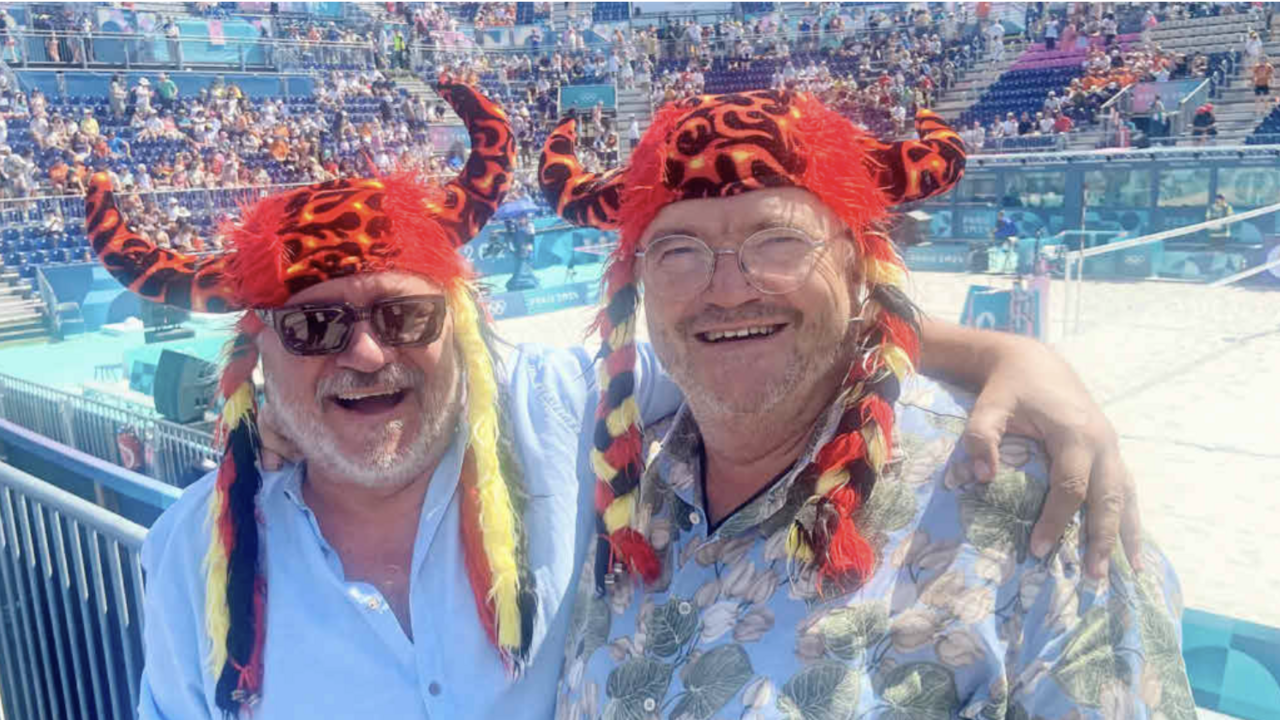 Werner Krass und Erich Muetzel bei Olympia Werner Krass und Erich Muetzel bei Olympia